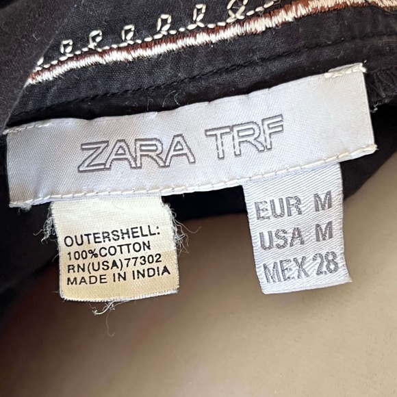 Unique Vintage Zara Cotton Skirt with embroidered design - Picture 7 of 7